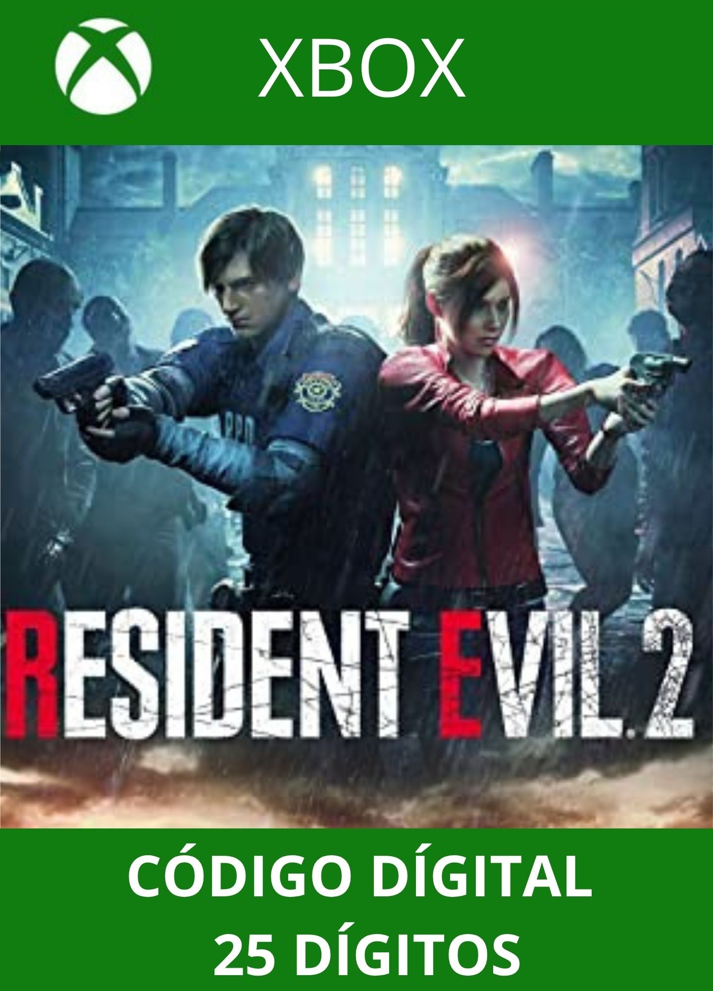RESIDENT EVIL 2 REMAKE EDICAO PADRAO XBOX ONE/SERIES Código 25 Digítos