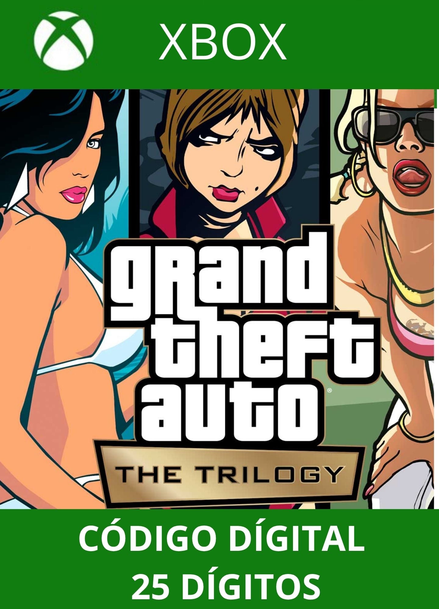 GTA Grand Theft Auto: The Trilogy - The Definitive Edition XBOX ONE/SERIES Código 25 Digítos