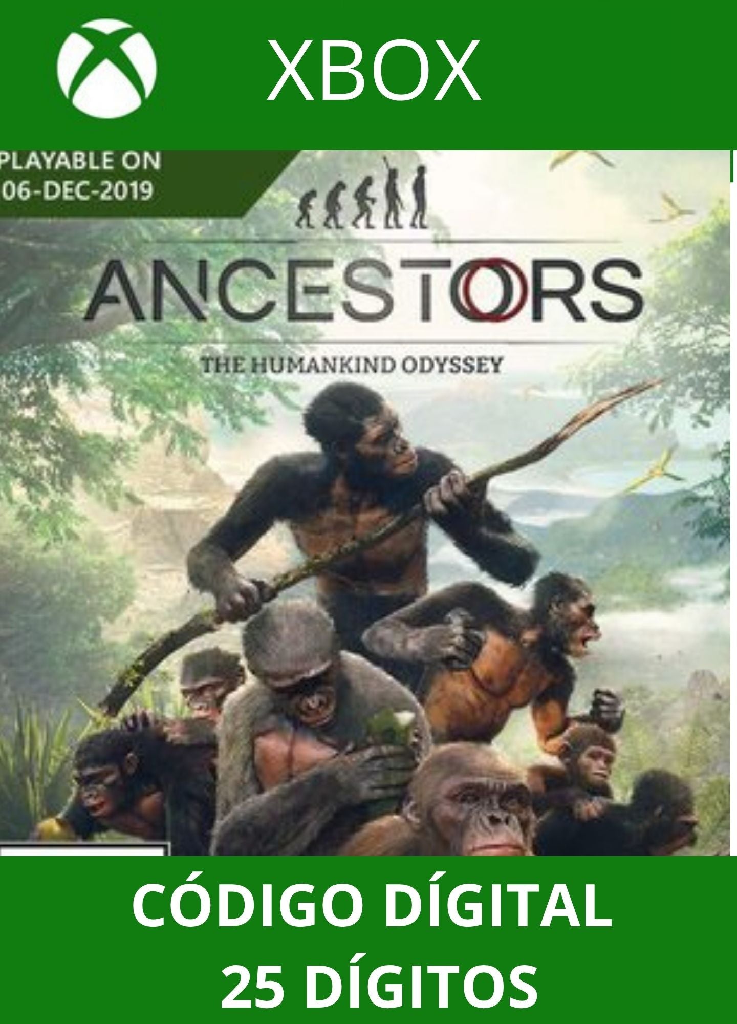 ANCESTORS THE HUMANKIND ODYSSEY XBOX ONE/SERIES Código 25 Digítos