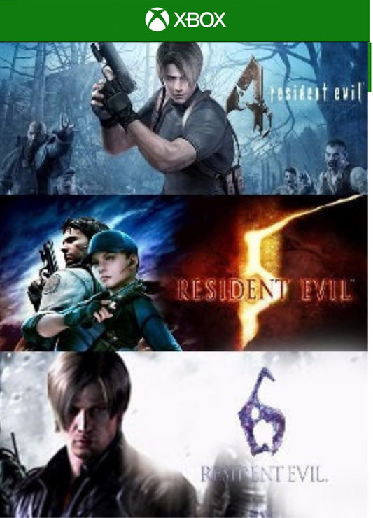 Resident Evil 4 5 6 Xbox One/Series Mídia Digital