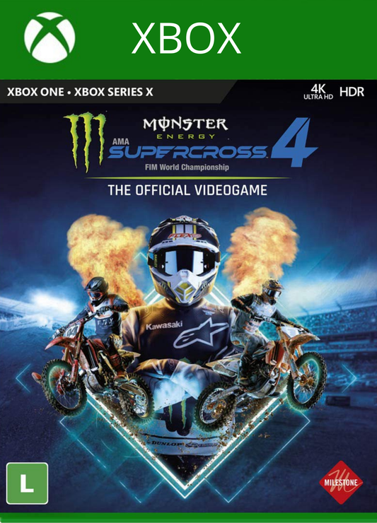 Monster Energy Supercross  The Official Videogame 4  Xbox One/Series Mídia Digital