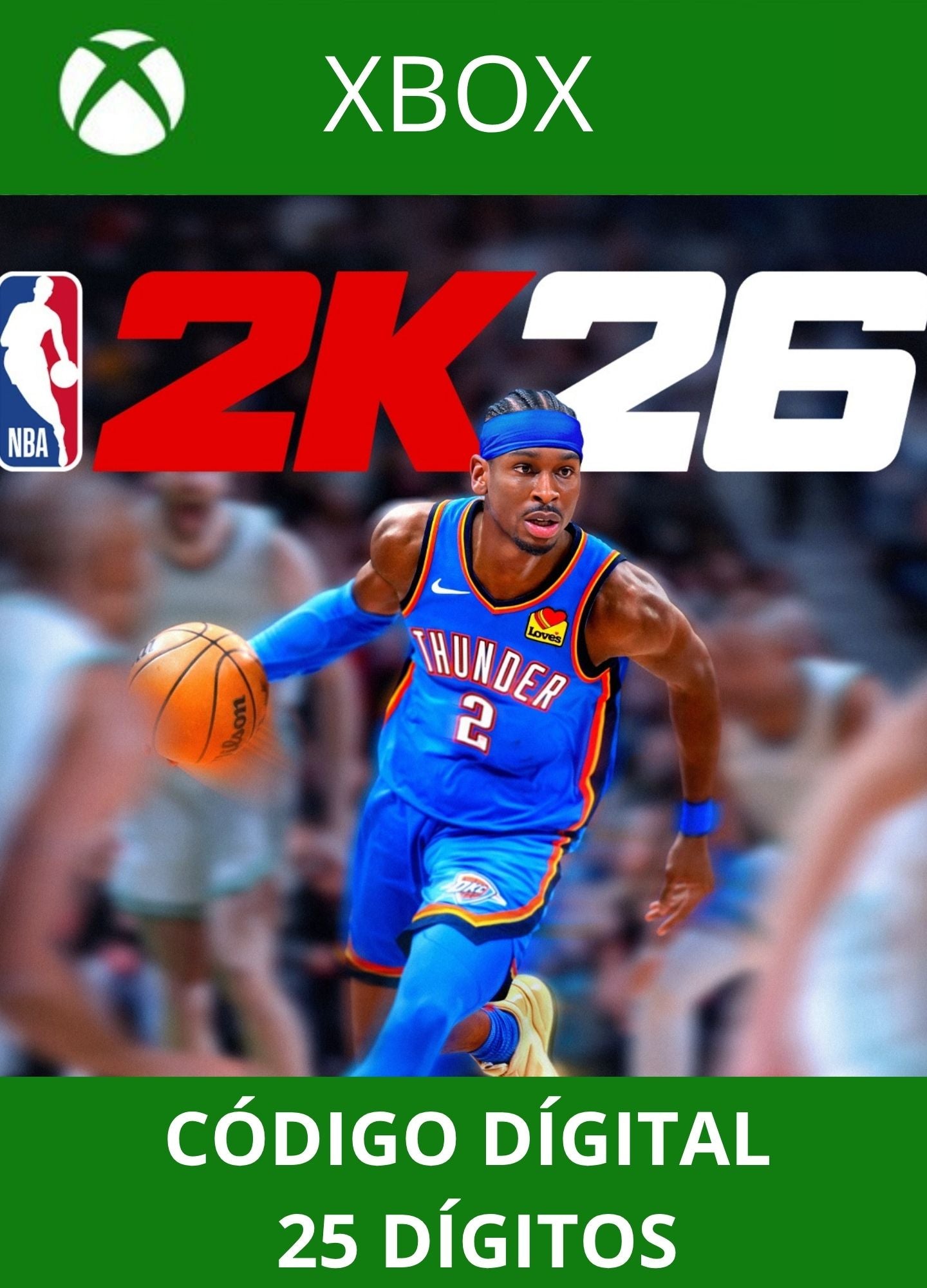 NBA 2K26 Xbox One/Series S/X Código 25 Digítos
