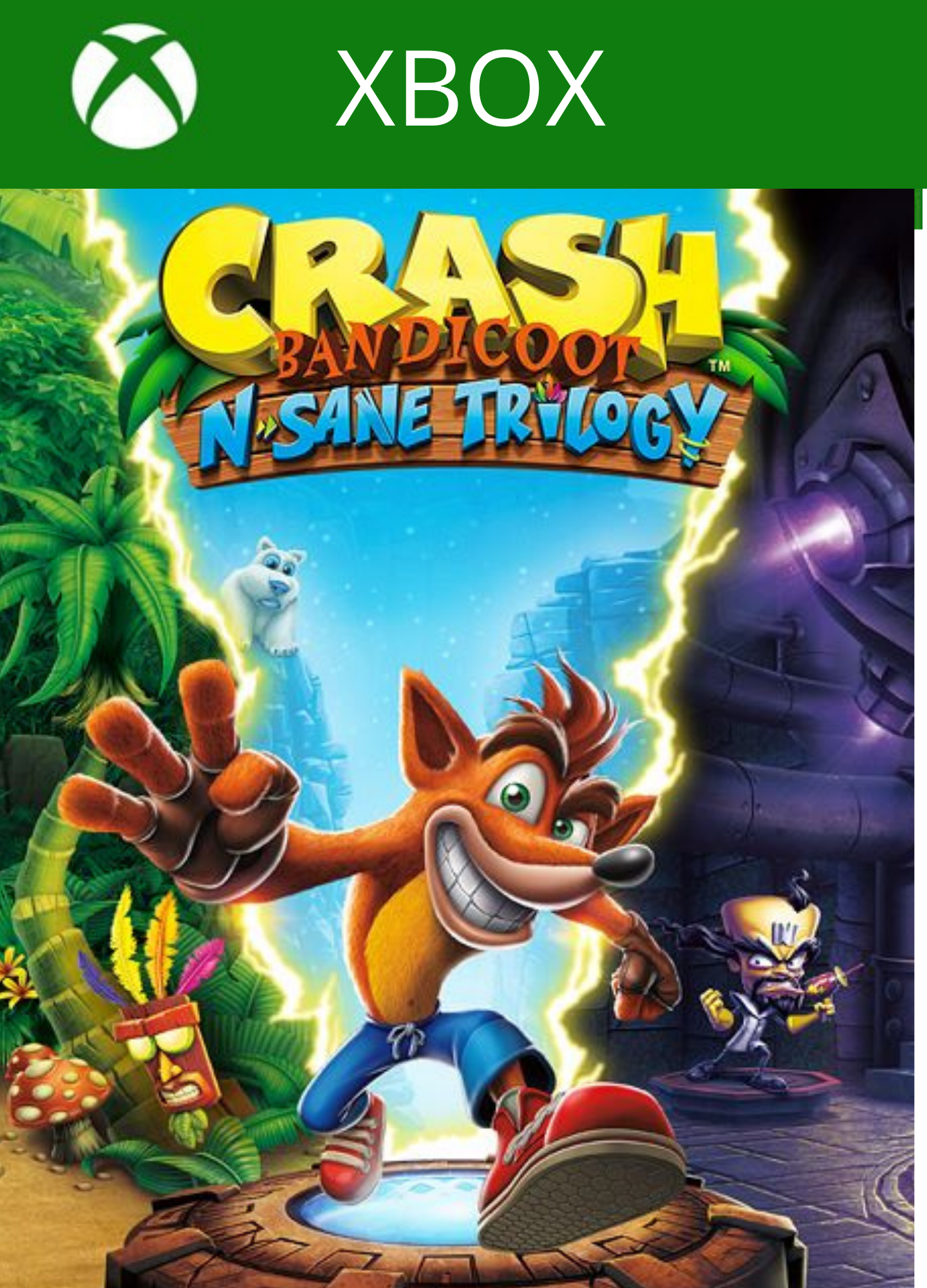 Crash Bandicoot N Sane Trilogy Xbox One/Series Mídia Digital