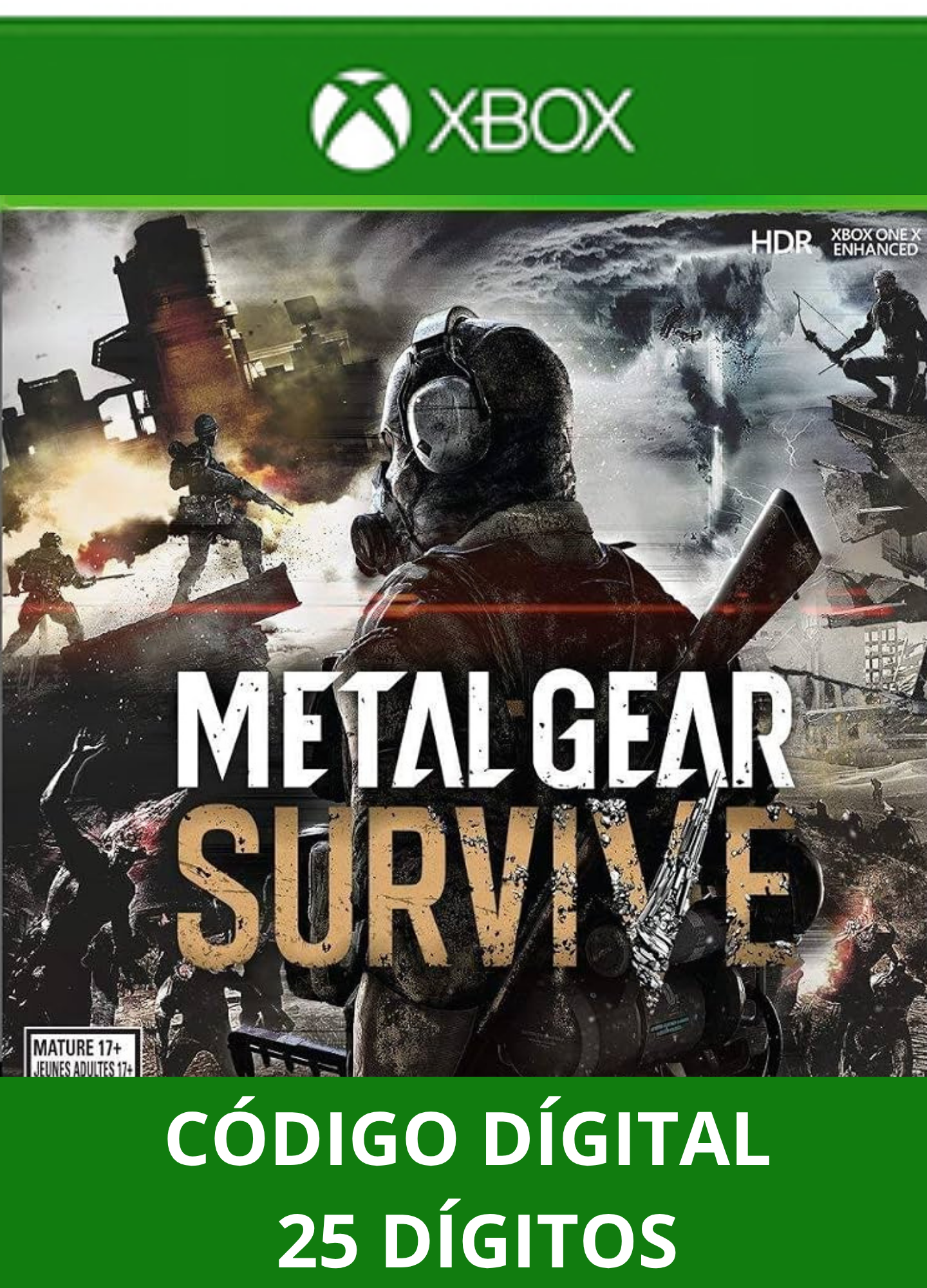 METAL GEAR SURVIVE XBOX ONE/SERIES Código 25 Digítos