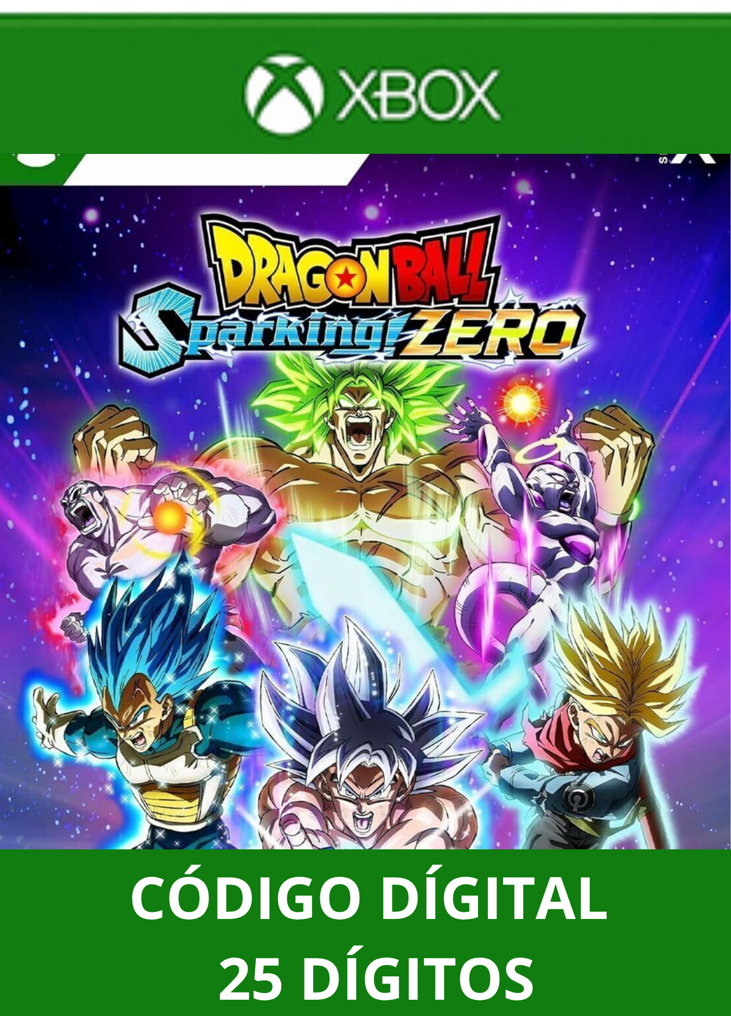 DRAGON BALL: Sparking! ZERO XBOX SERIES Código 25 Digítos