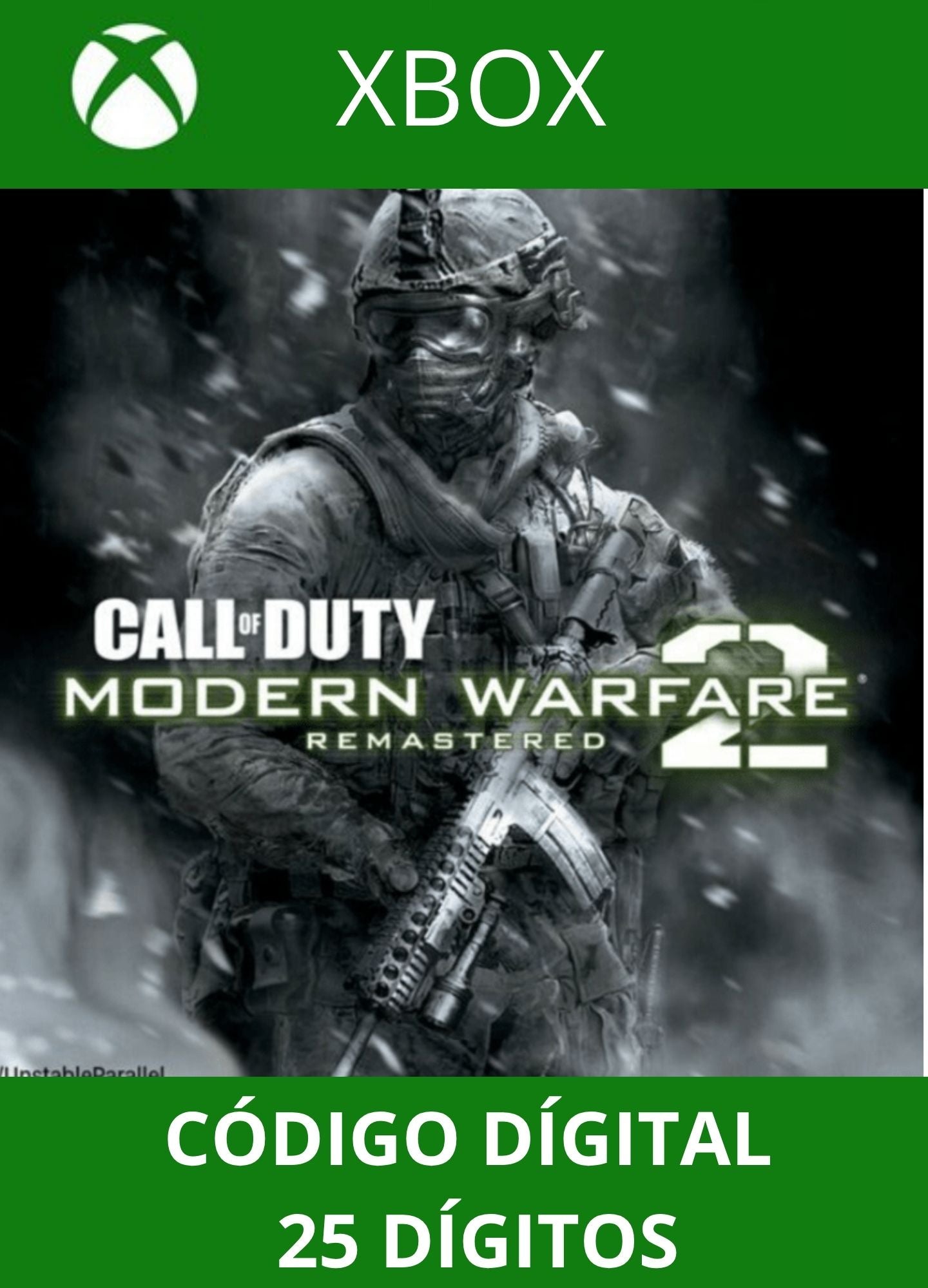 Call of Duty Modern Warfare Remastered XBOX ONE/SERIES Código 25 Digítos