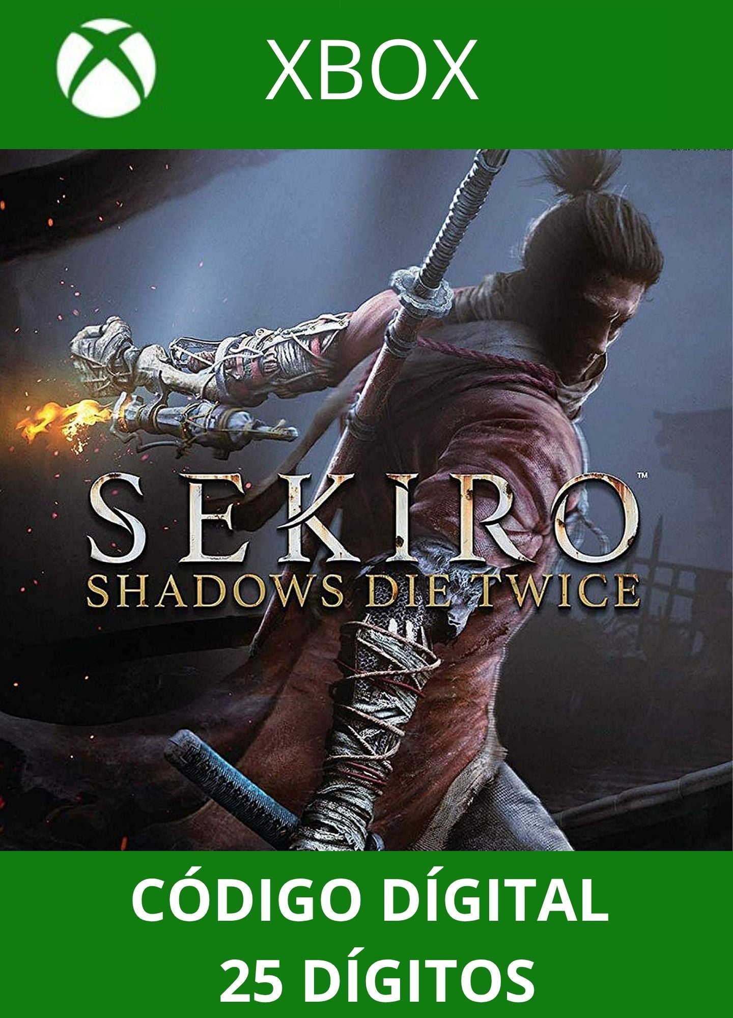 SEKIRO SHADOWS DIE TWICE XBOX ONE/SERIES Código 25 Digítos