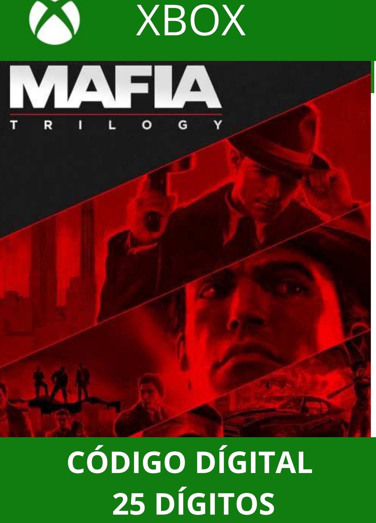Mafia 1 2 3: Trilogy definitive edition XBOX ONE/SERIES Código 25 Digítos