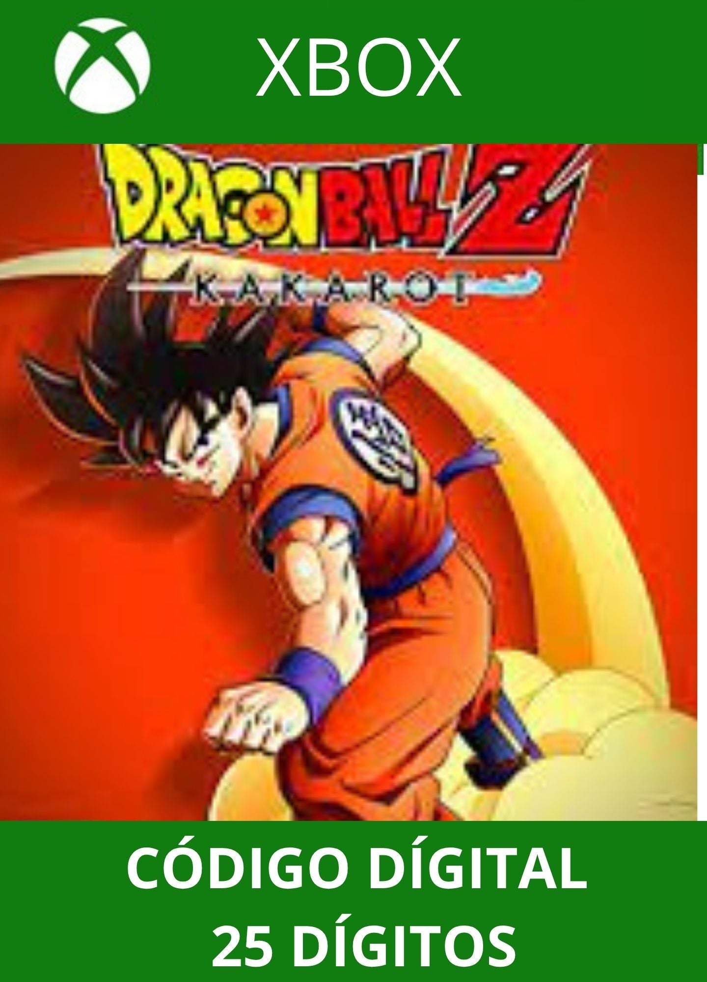DRAGON BALL Z: KAKAROT XBOX ONE/SERIES Código 25 Digítos