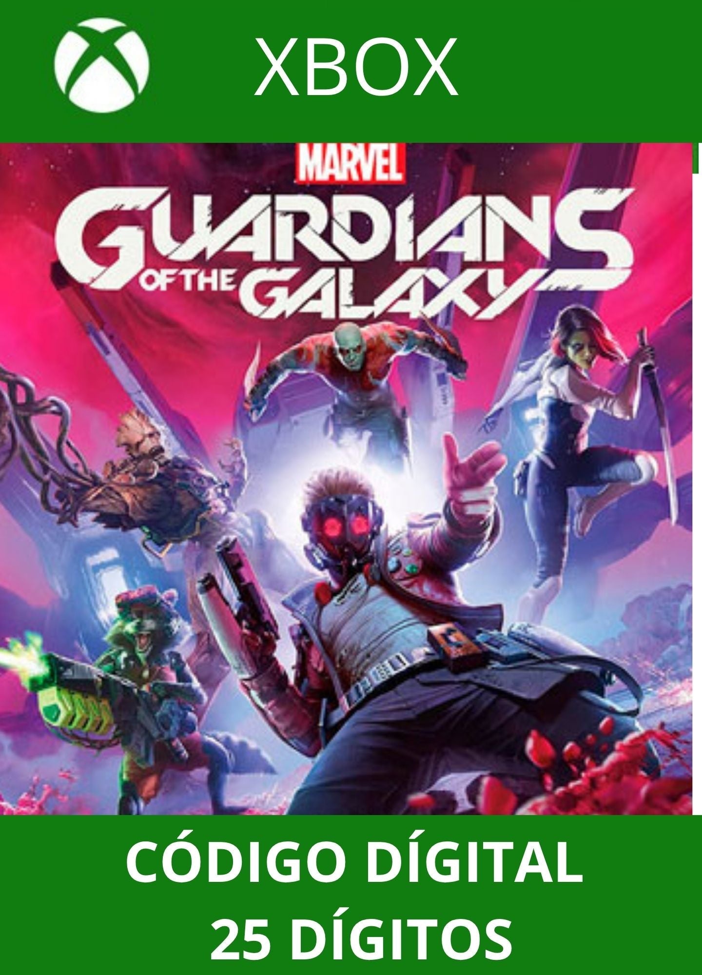 Guardiões da Galáxia da Marvel XBOX ONE/SERIES Código 25 Digítos