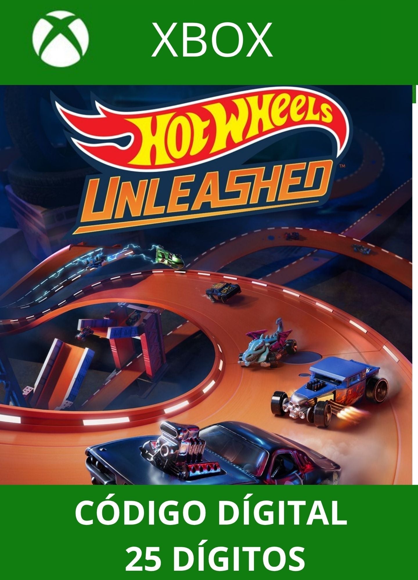 HOT WHEELS UNLEASHED XBOX ONE/SERIES Código 25 Digítos