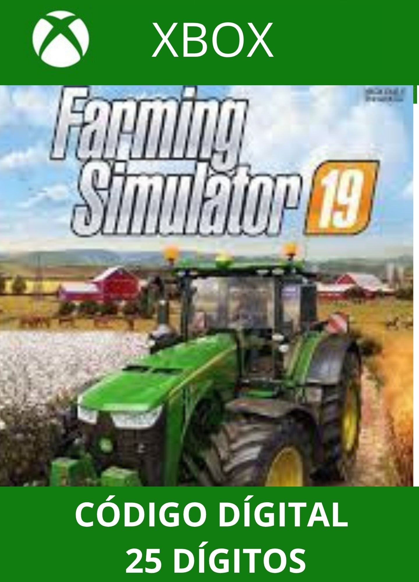 Farming Simulator 19 XBOX ONE/SERIES Código 25 Digítos