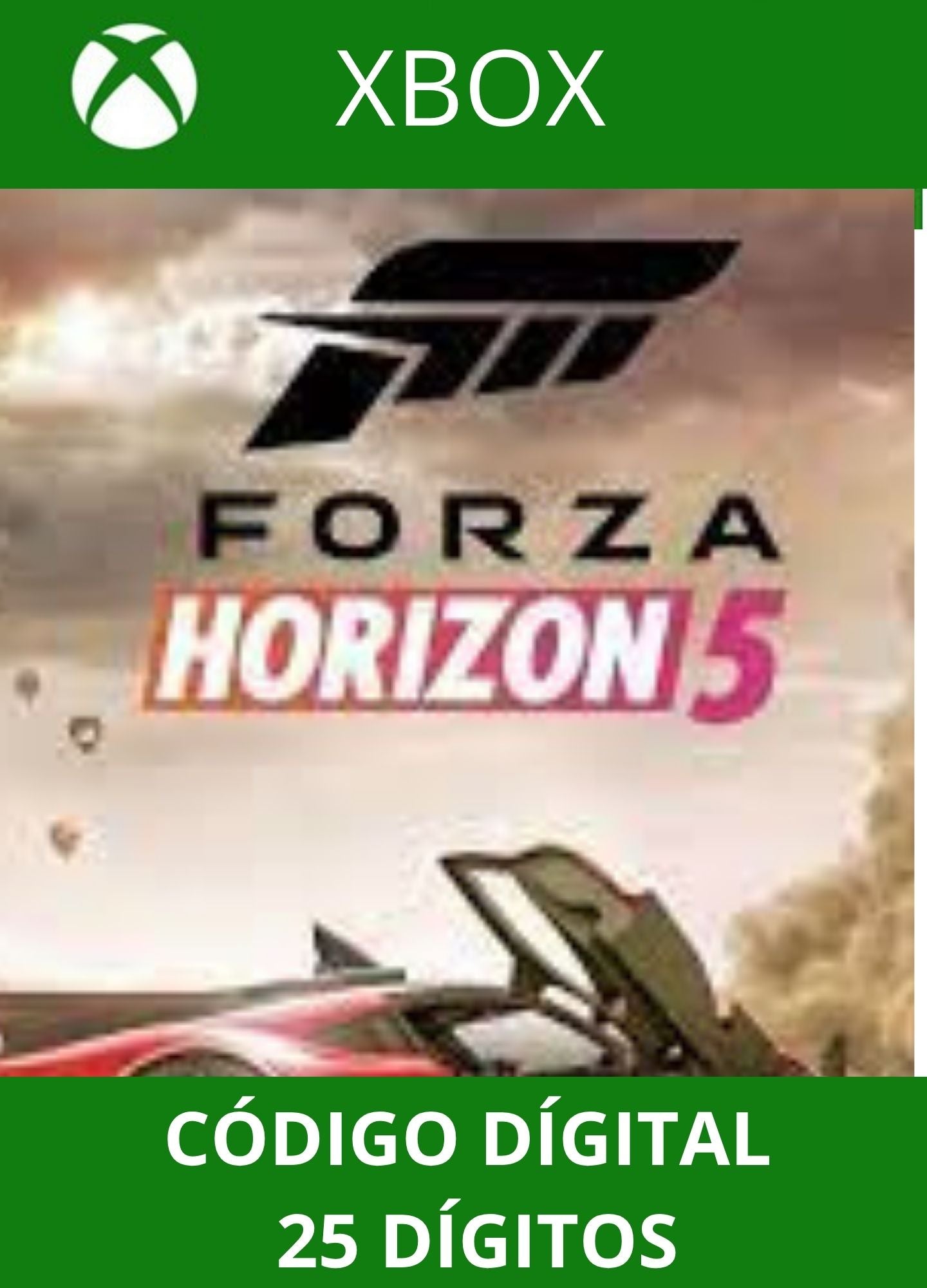FORZA HORIZON 5 PREMIUM XBOX ONE/SERIES Código 25 Digítos