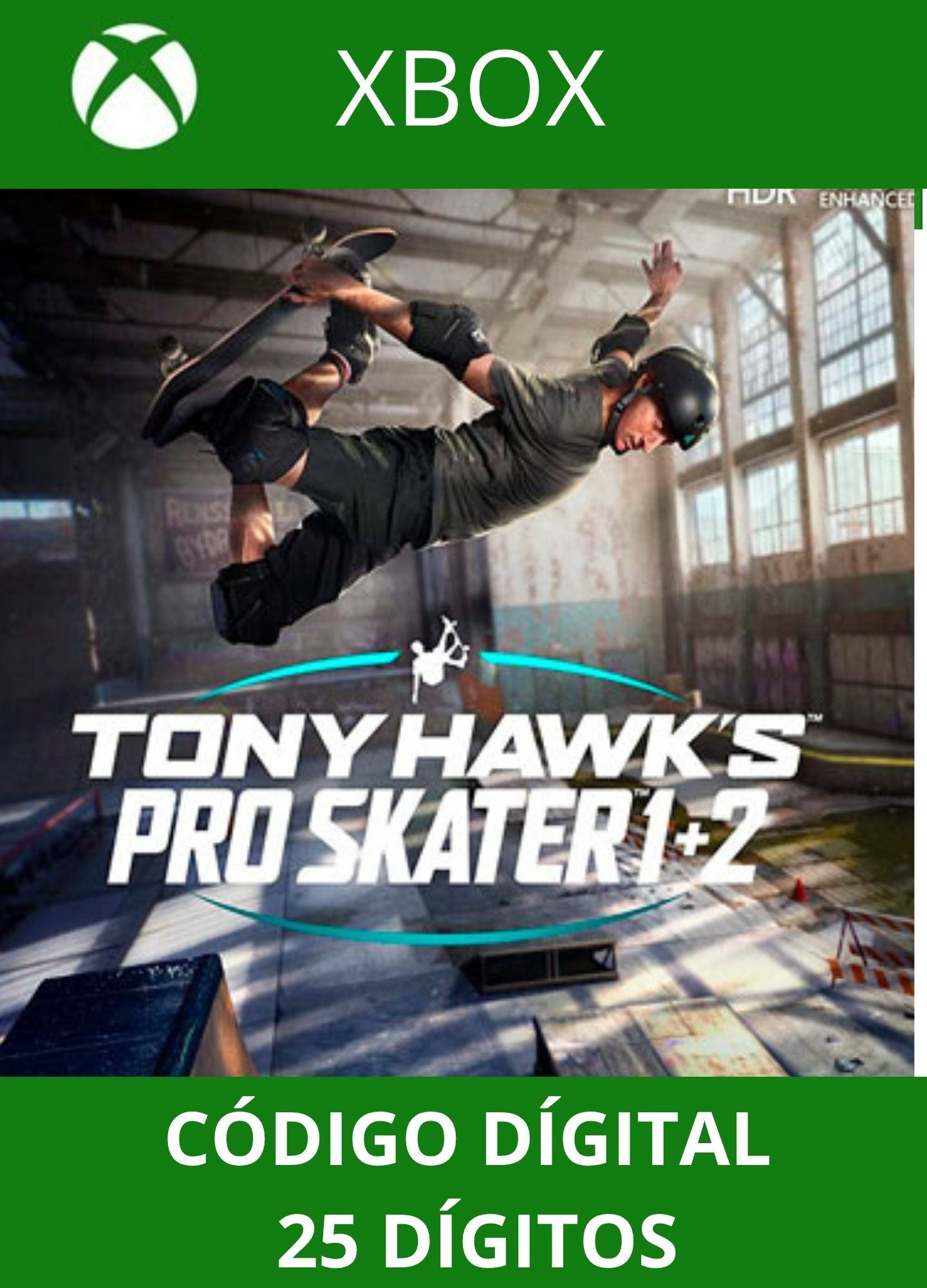 Tony Hawk's(TM) Pro Skater(TM) 1 + 2 XBOX ONE/SERIES Código 25 Digítos