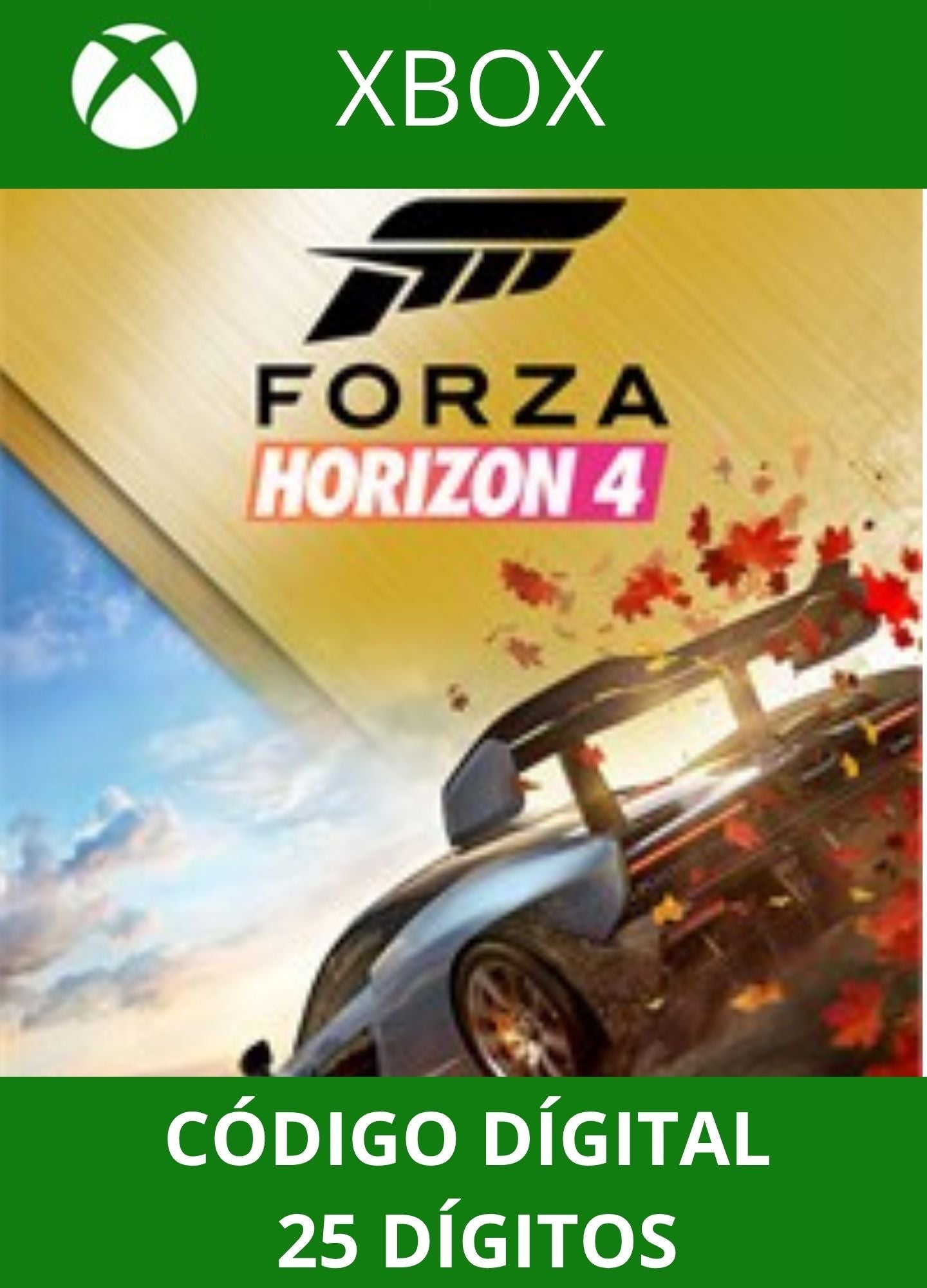FORZA HORIZON 4 XBOX ONE/SERIES Código 25 Digítos