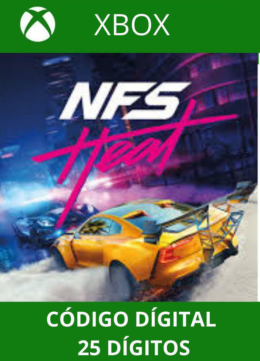 NEED FOR SPEED HEAT XBOX ONE/SERIES Código 25 Digítos