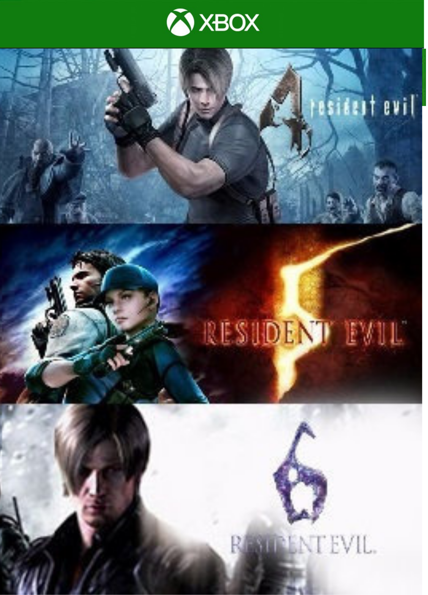 Resident Evil 4 5 6 Xbox One/Series Mídia Digital