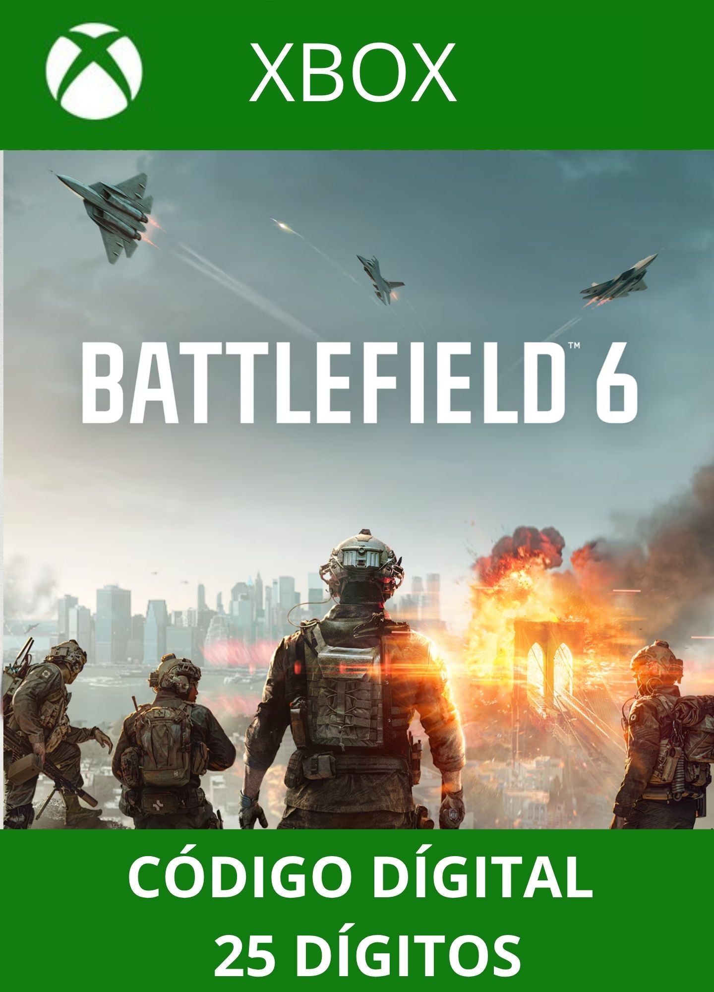Battlefield 6 Xbox Series S/X Código 25 Digítos
