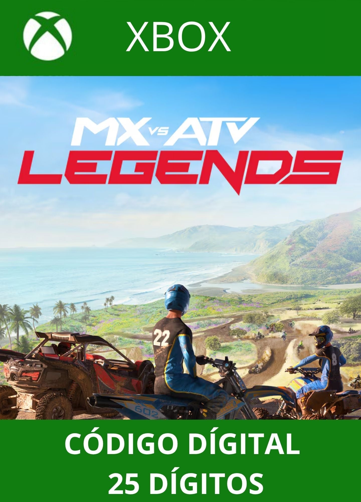 MX vs ATV Legends XBOX ONE/SERIES Código 25 Digítos