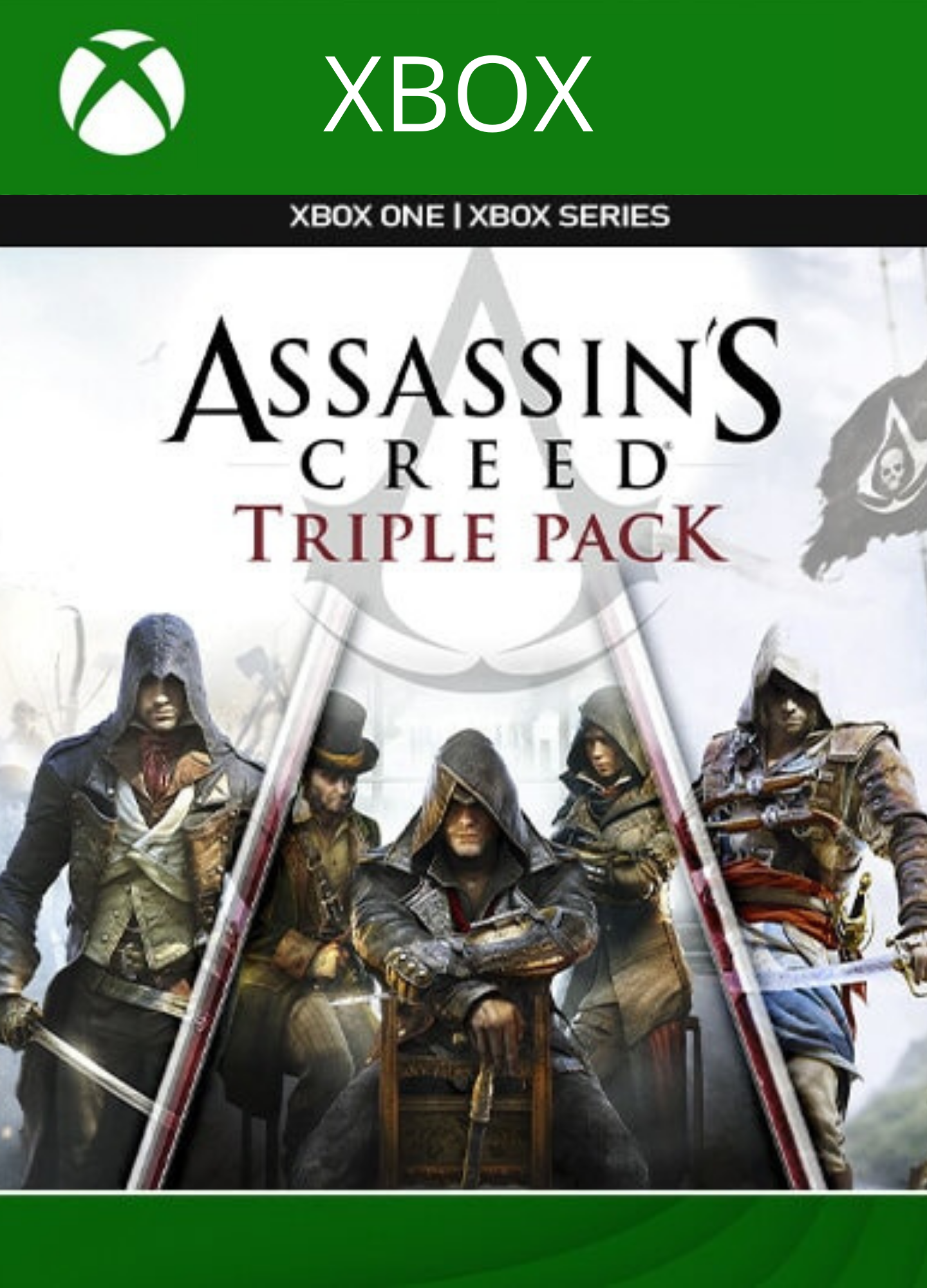 Pack Triplo Assassin'S Creed: Black Flag, Unity, Syndicate Xbox One/Series Mídia Digital