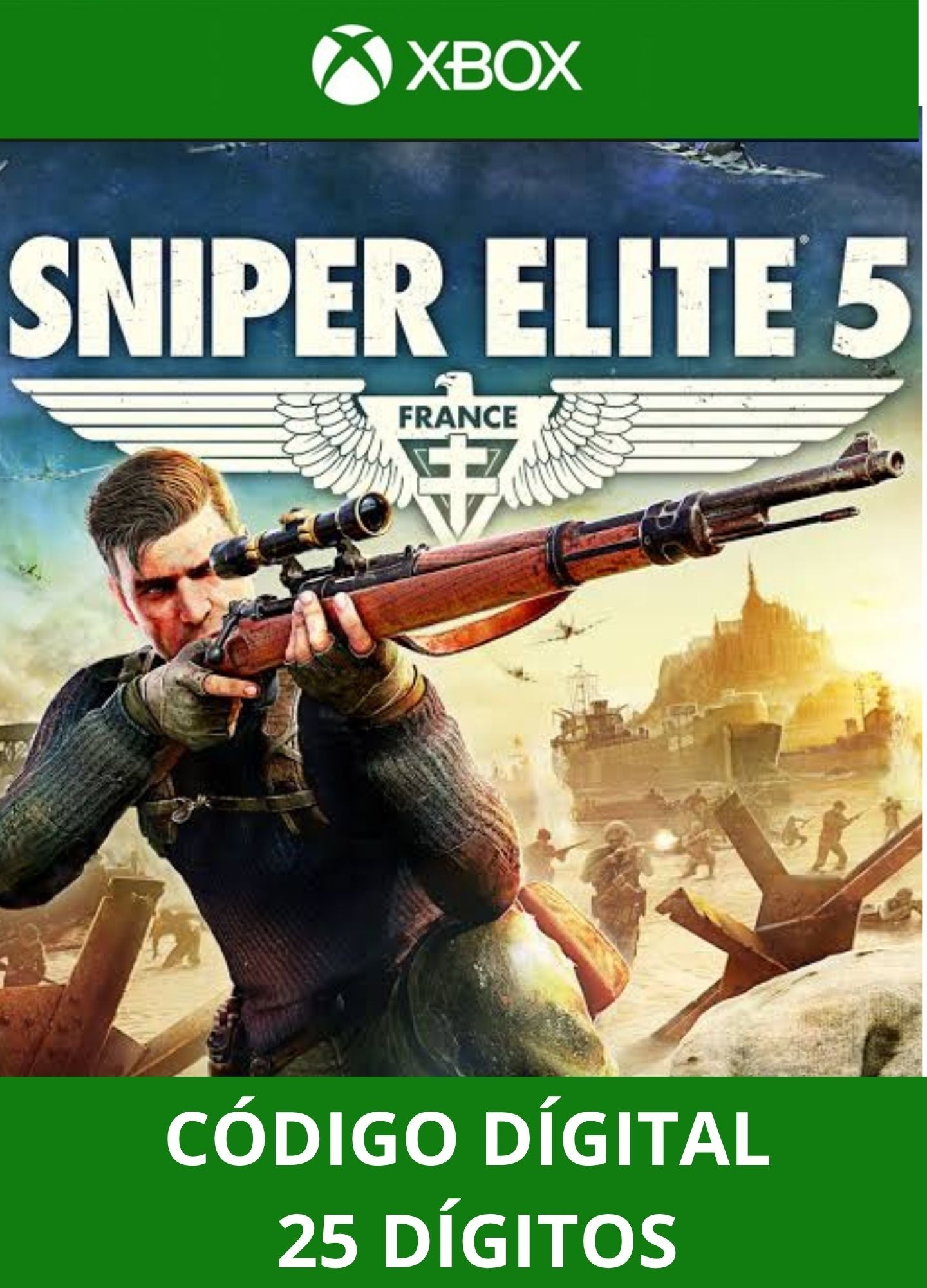 Sniper Elite 5 XBOX ONE/SERIES Código 25 Digítos
