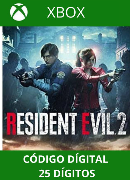 RESIDENT EVIL 2 REMAKE EDICAO PADRAO XBOX ONE/SERIES Código 25 Digítos