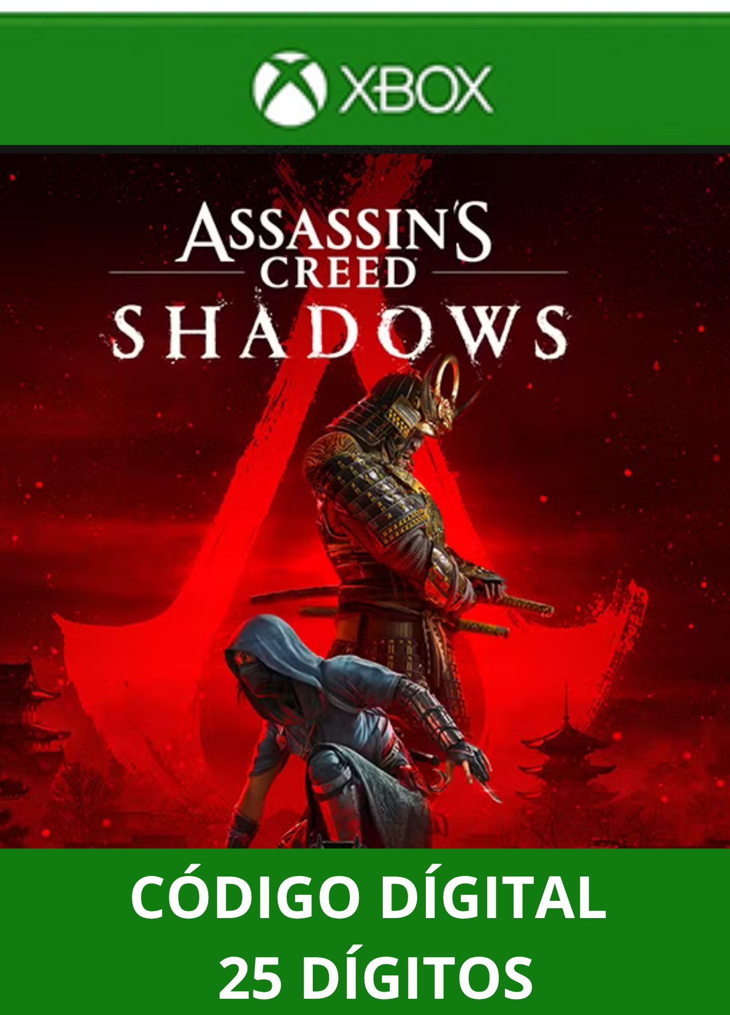 Assassin's Creed Shadows XBOX SERIES Código 25 Digítos